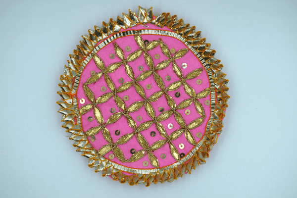 Baby Pink color Jaal Gota Patch 5 inch (5 Pc)