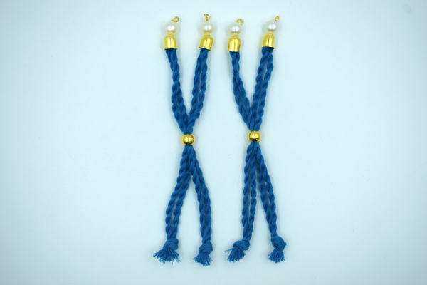 Sky Blue Cotton Dori For Rakhi (10 Pcs)