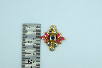 Baby pink color kundan buti(10 pc)