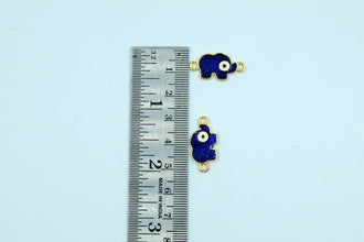 Navy Blue Evil Eye Elephant Rakhi pendant (Pack of 12)