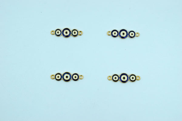 Navy Blue Triple Evil Eye Rakhi pendant (Pack of 12)