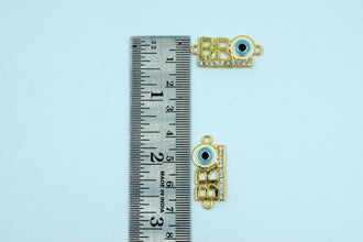 Bro With White Evil Eye Rakhi pendant (Pack of 12)