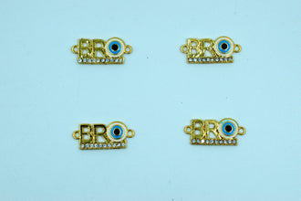 Bro With White Evil Eye Rakhi pendant (Pack of 12)