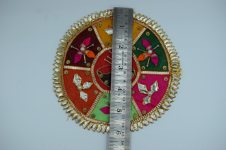 Multicolor With Dia Design Gota Patch 6 Inch (2 Pc)