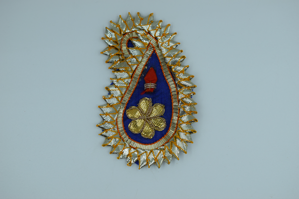 Navy Blue Single Nakhun Kairi Gotapatti Patch 3.5 Inch (10 Pc)