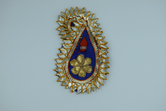 Navy Blue Single Nakhun Kairi Gotapatti Patch 3.5 Inch (10 Pc)