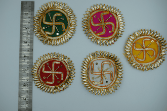 Red Color Sathiya Gotapatti Patch 3 Inch (10 Pcs)