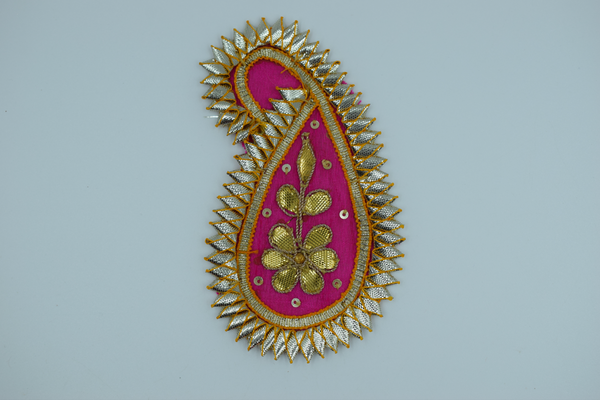 Pink Color Nakhun Gotapatti Patch 4.5 Inch (5 Pc)