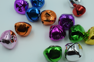 Multicolor Metal Ghungroo (40 mm,10 Pc)