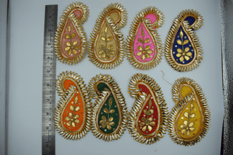 Pink Color Nakhun Gotapatti Patch 4.5 Inch (5 Pc)