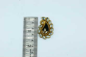Dark Green Kundan Ambiya Buti For Decoration(Pack of 10 Pcs)