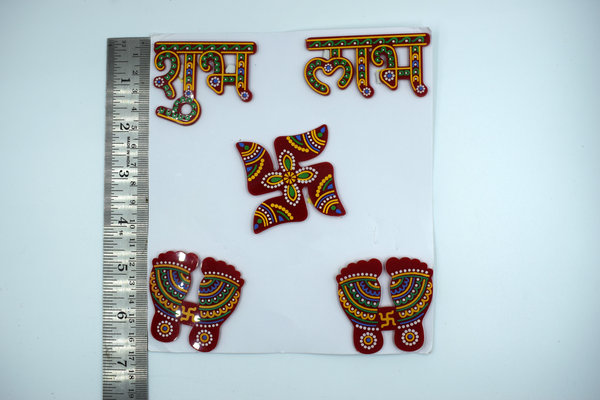 Acrylic Subh Labh Big Size (1 Set)