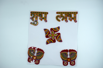 Acrylic Subh Labh Big Size (1 Set)