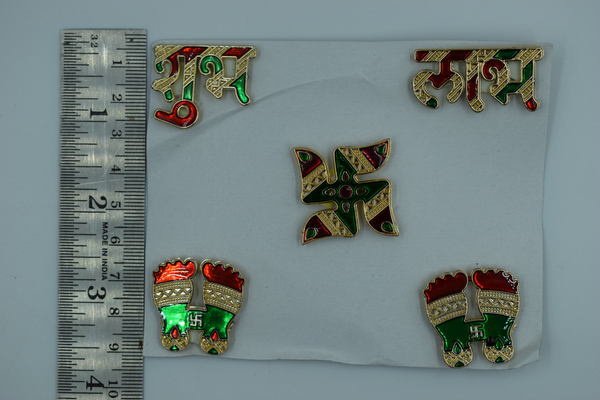 Acrylic Subh Labh Small Size (1 Set)