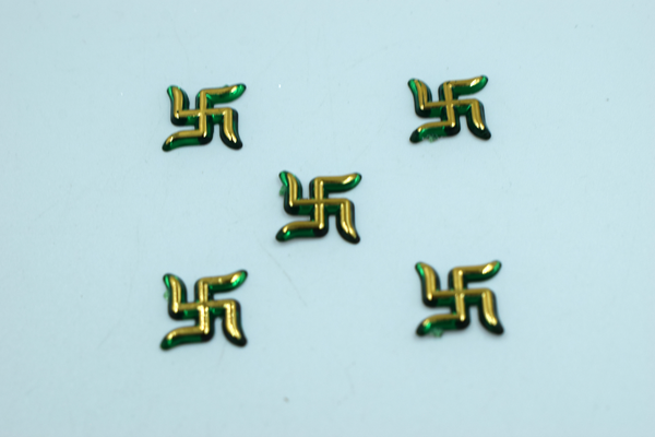 Green Acrylic Sathiya For Sticking And Multipurpose Usage (50 Pcs)