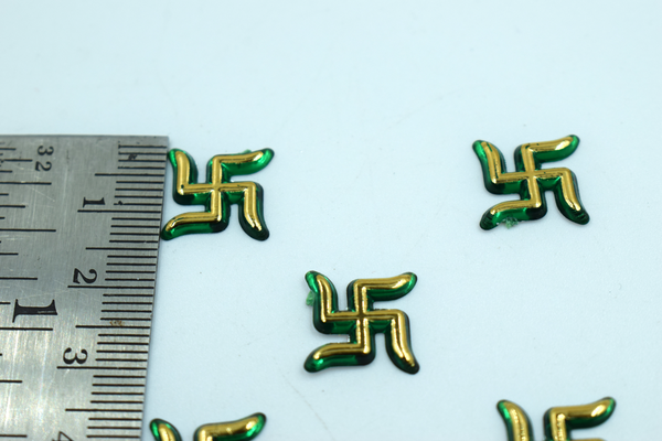Green Acrylic Sathiya For Sticking And Multipurpose Usage (50 Pcs)