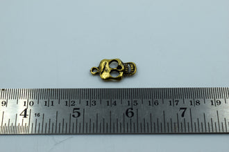 Black Metal Skull Charm (10 Pcs)