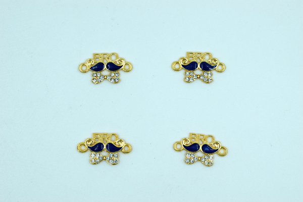 Cute Bro Pendant With Bow For Rakhi Making (12 Pcs)