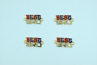 Best Bro Pendant For Rakhi Making (12 Pcs)