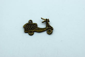 Scooter Black Metal Charm (10 Pc)