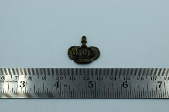 King Crown Black Metal Charm (10 Pc)