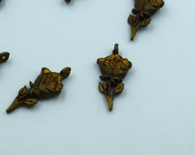 Beautiful Black Metal Rose With Golden Tint (10)