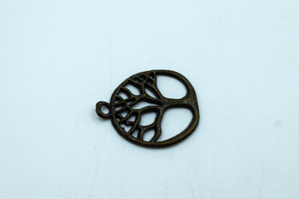 Tree Of Life Black Metal Charm (10 Pc)
