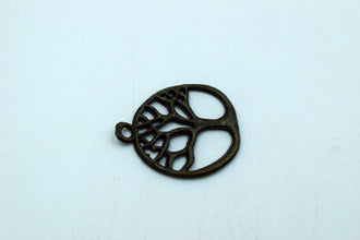 Tree Of Life Black Metal Charm (10 Pc)