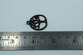 Tree Of Life Black Metal Charm (10 Pc)