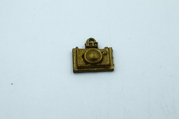 Black Metal Camera Charm (10 Pc)