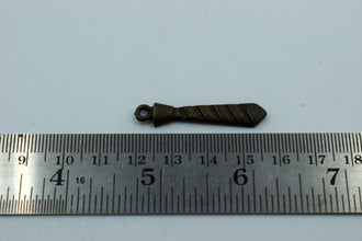 Necktie Black Metal Charm (10 Pc)