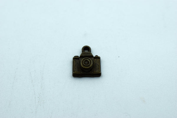 Cute Tiny Camera Black Metal Charm (10 Pc)