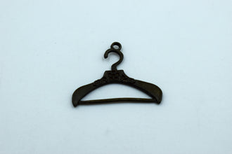 Hanger Shape Black Metal Charm (10 Pc)