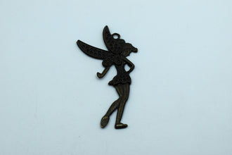 Fairy Black Metal Charm (10 Pc)
