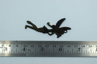 Fairy Black Metal Charm (10 Pc)
