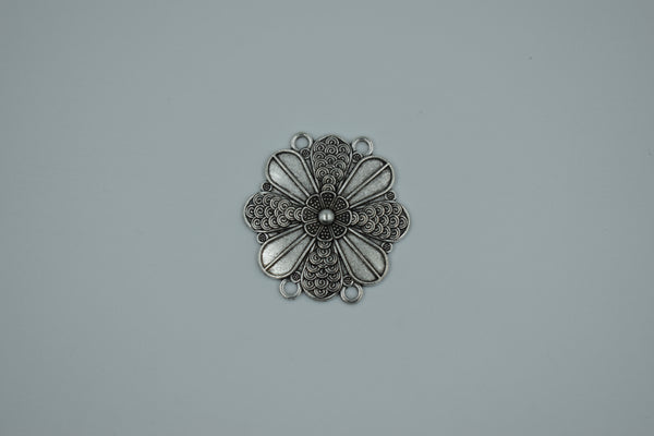 Oxidised Silver Choker Pendant